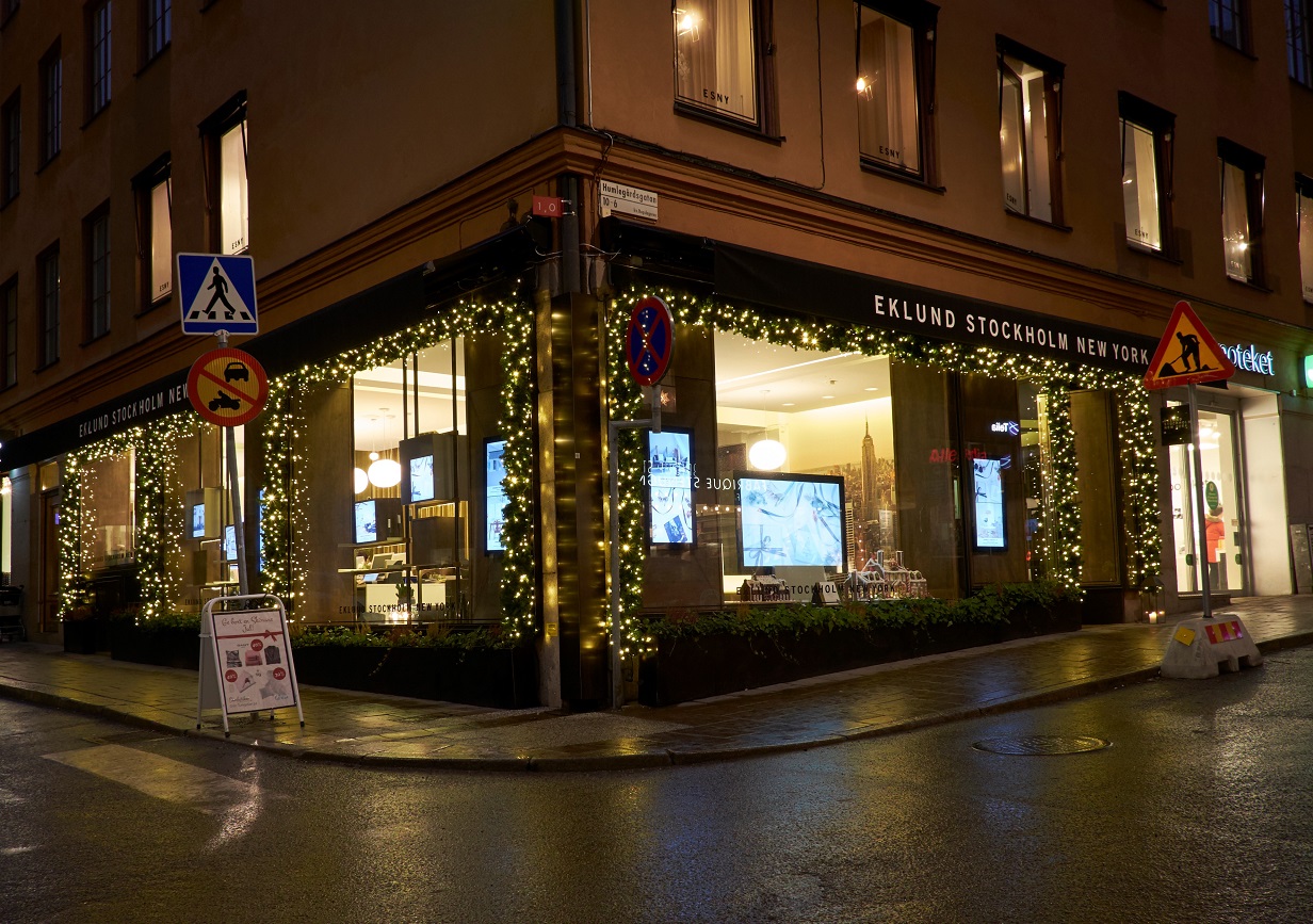 Butiker i Stockholm och Barcelona