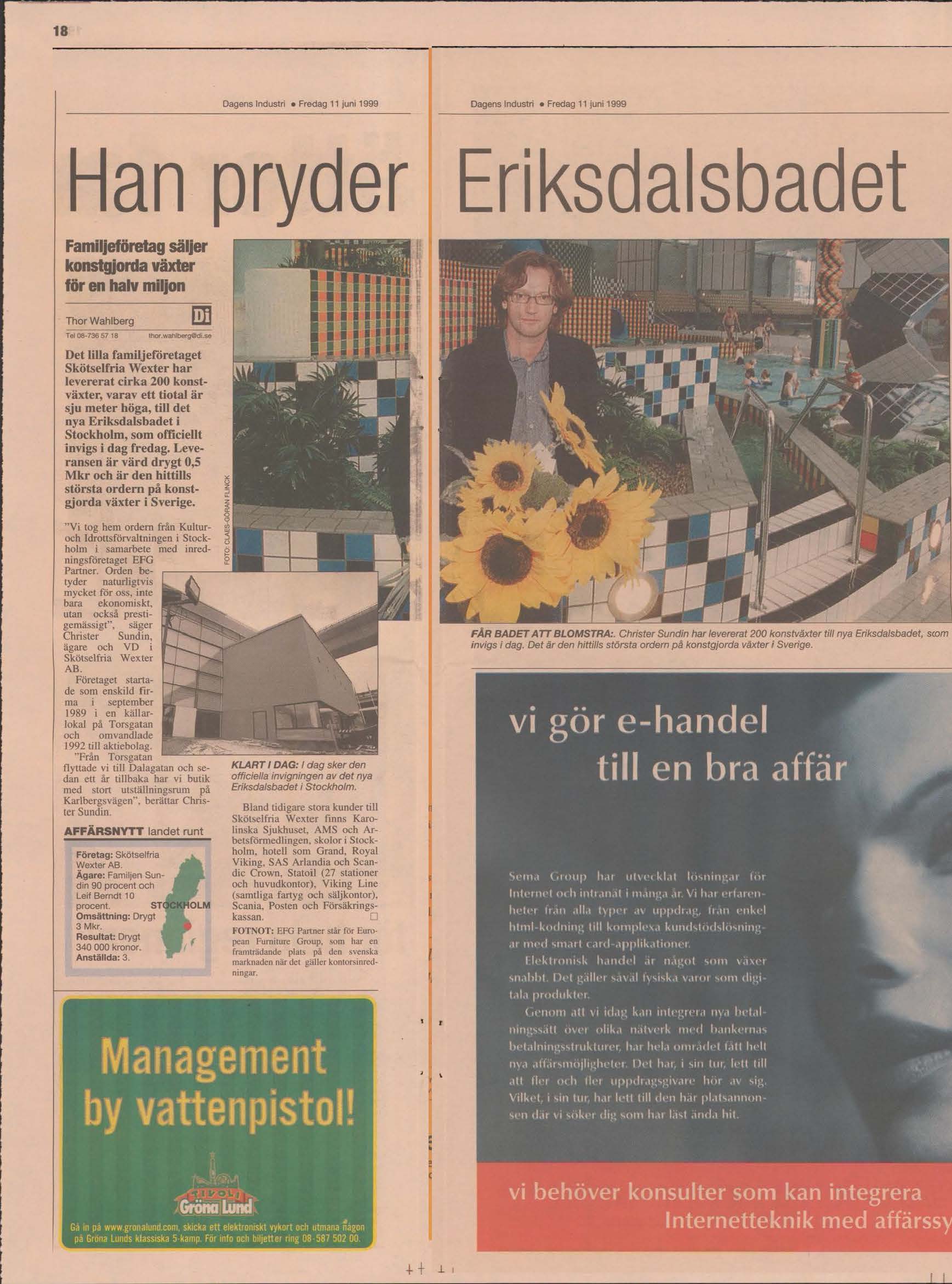 Eriksdalsbadet Dagens Industri